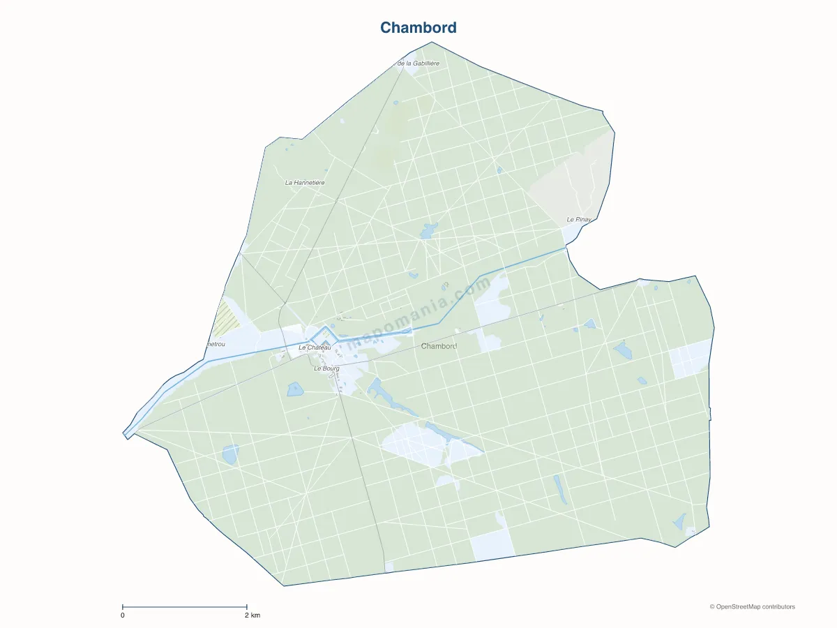 Carte de Chambord à personnaliser