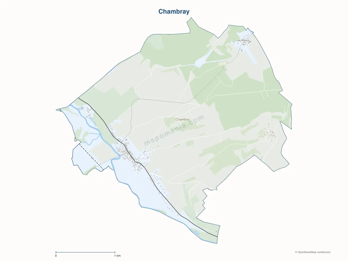 Carte de Chambray à personnaliser