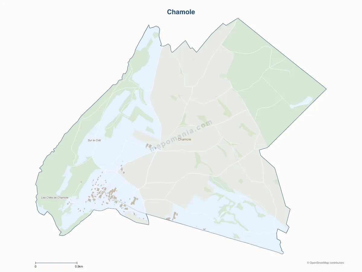 Carte de Chamole à personnaliser