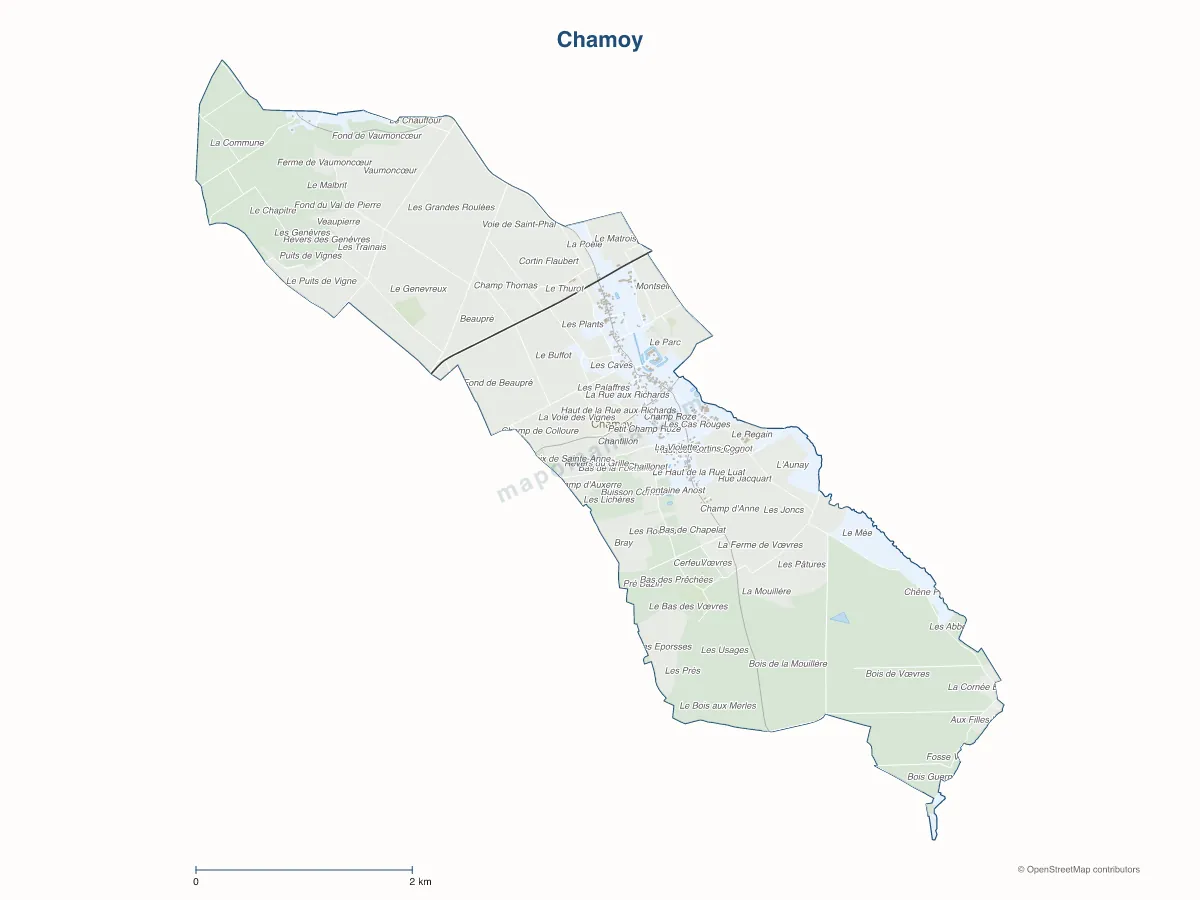 Carte de Chamoy à personnaliser