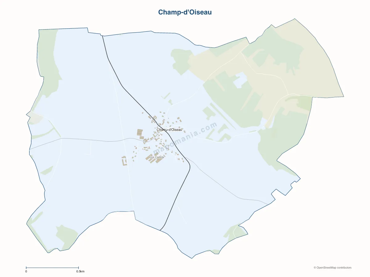 Carte de Champ-d'Oiseau à personnaliser