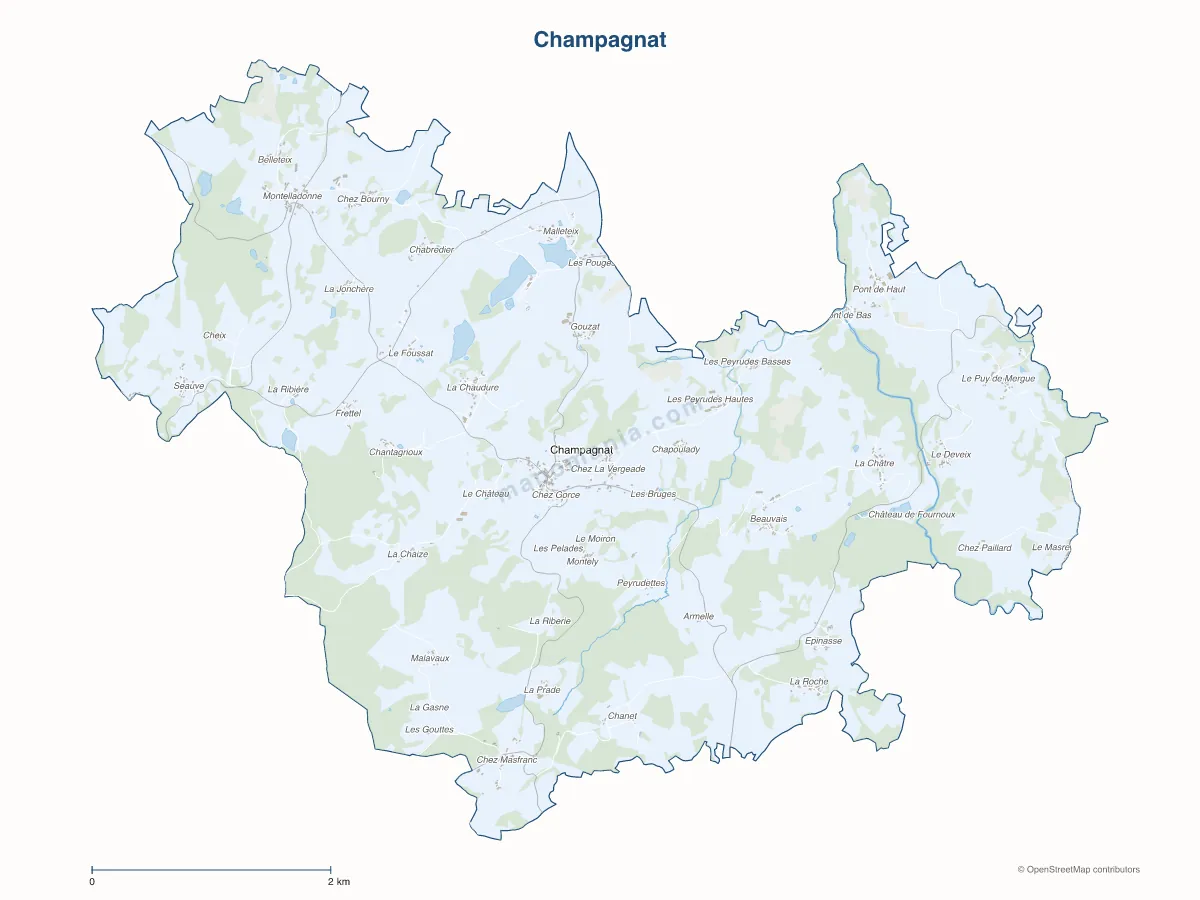 Carte de Champagnat à personnaliser