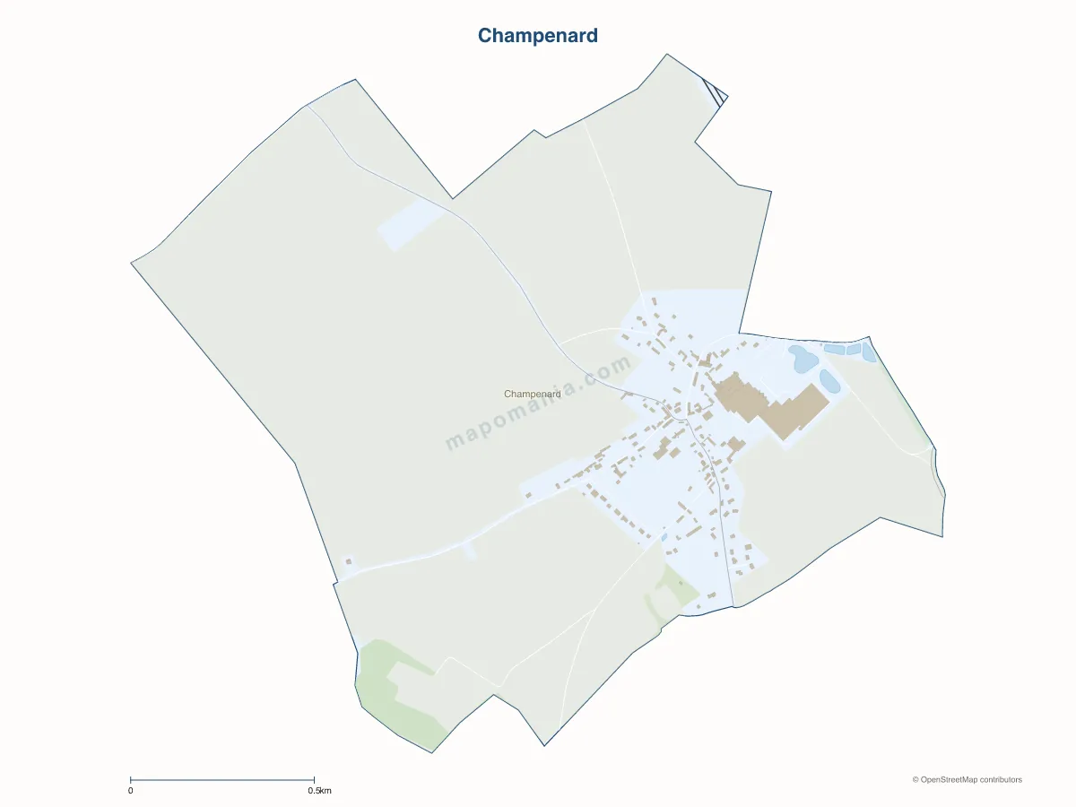 Carte de Champenard à personnaliser