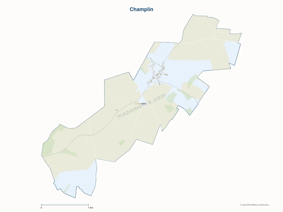 Carte de Champlin à personnaliser