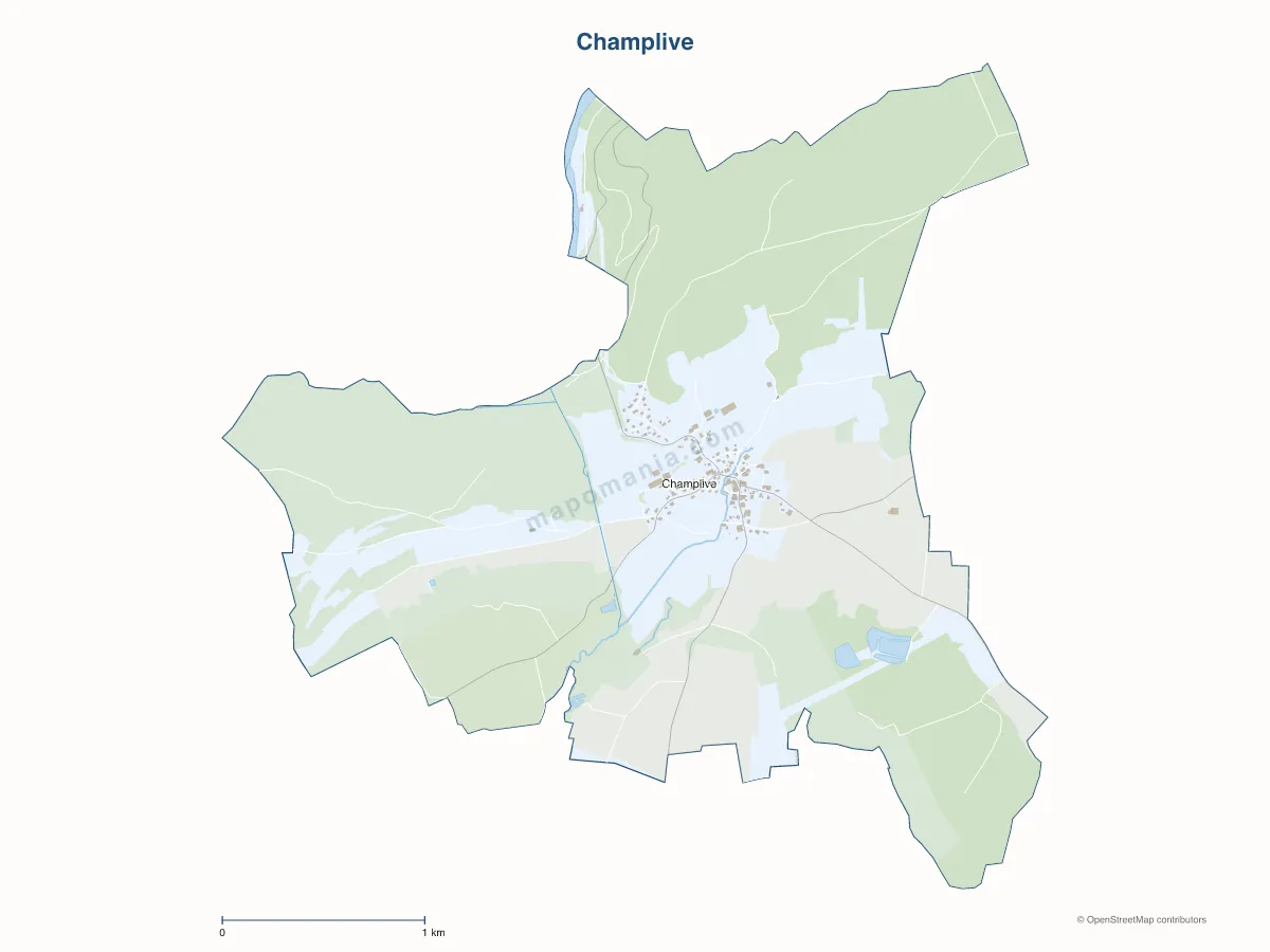 Carte de Champlive à personnaliser