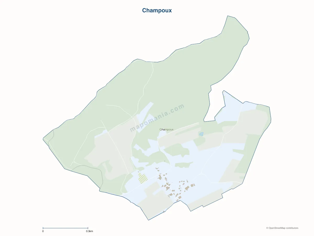 Carte de Champoux à personnaliser