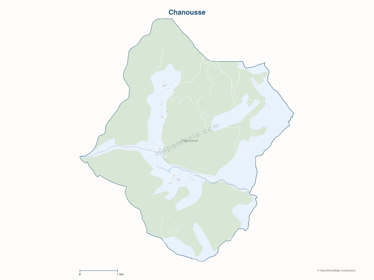 Carte de Chanousse à personnaliser