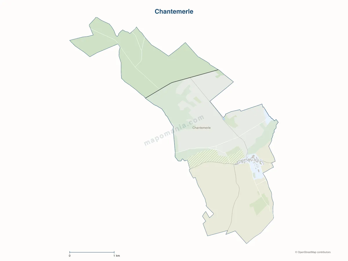 Carte de Chantemerle à personnaliser