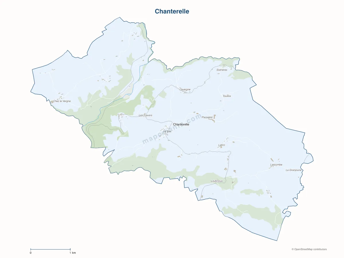 Carte de Chanterelle à personnaliser