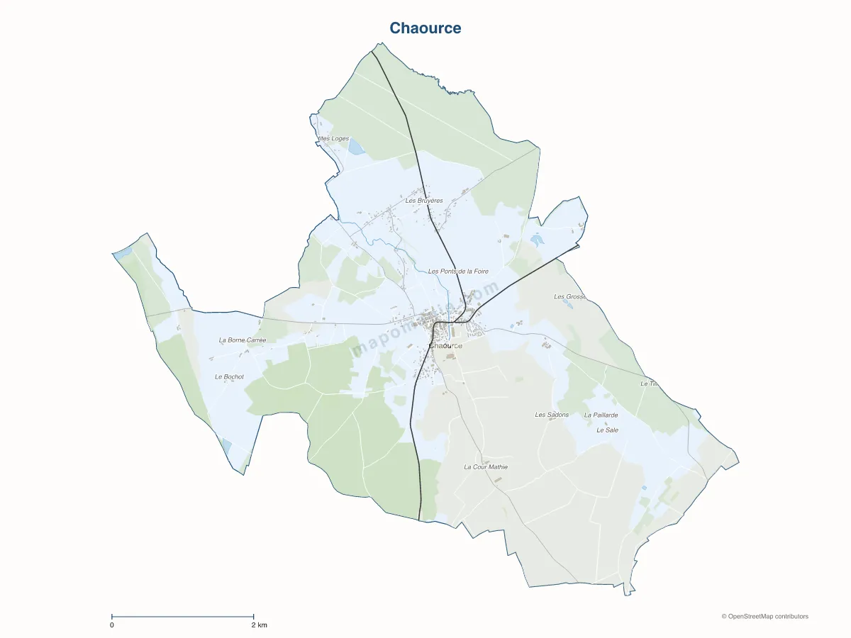 Carte de Chaource à personnaliser