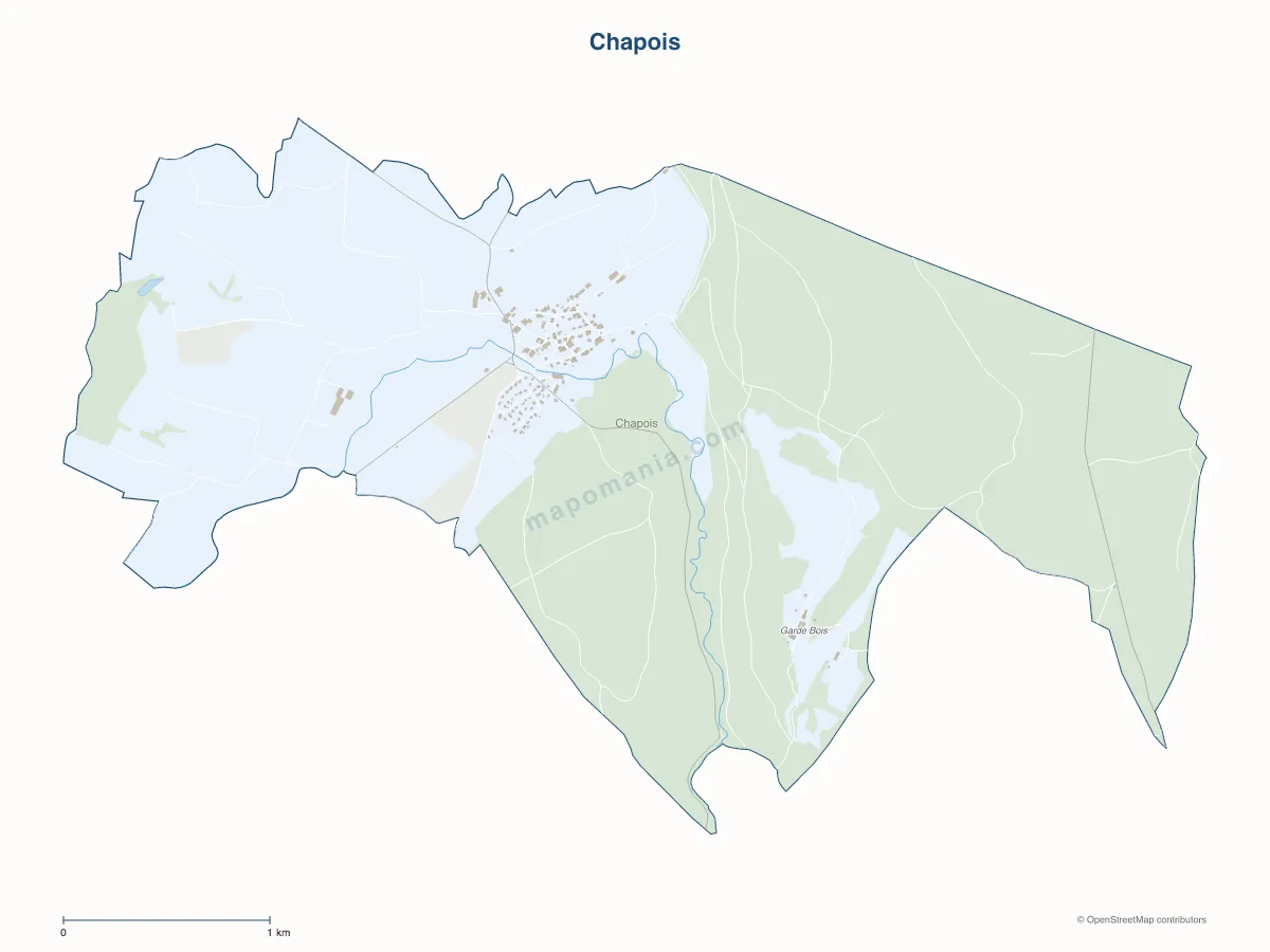 Carte de Chapois à personnaliser