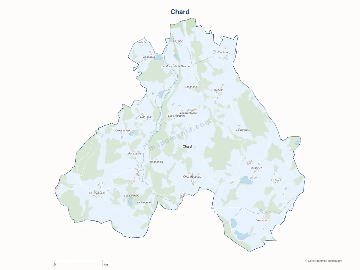 Carte de Chard à personnaliser