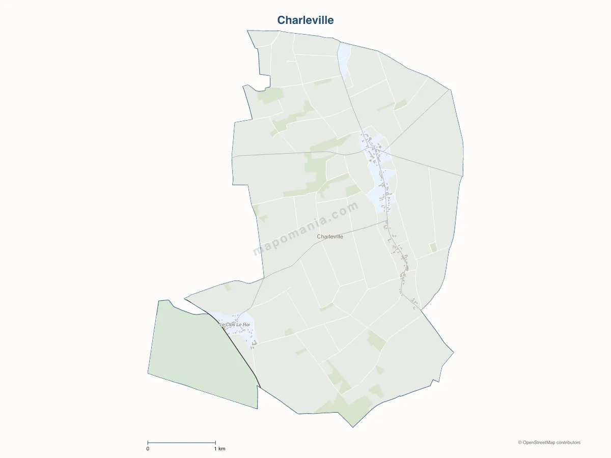 Carte de Charleville à personnaliser