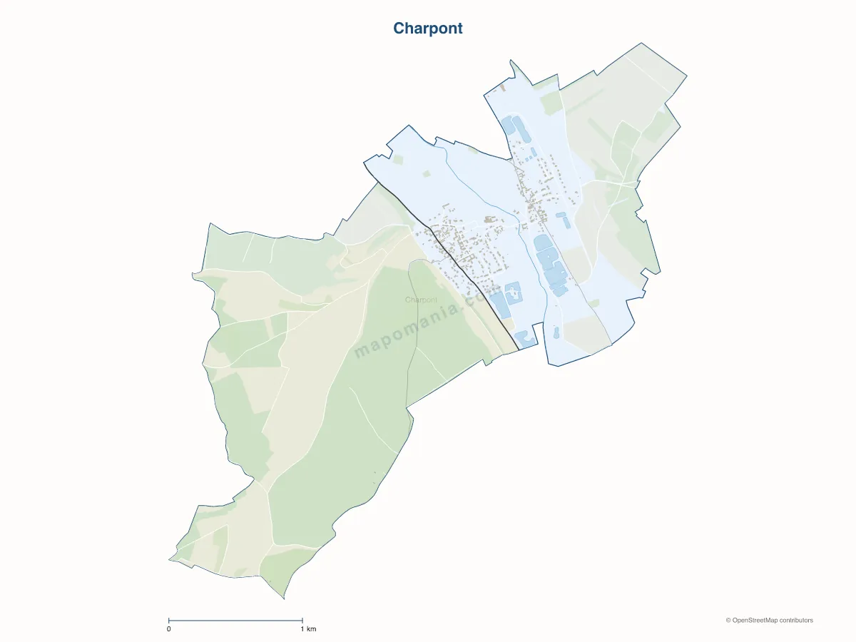 Carte de Charpont à personnaliser