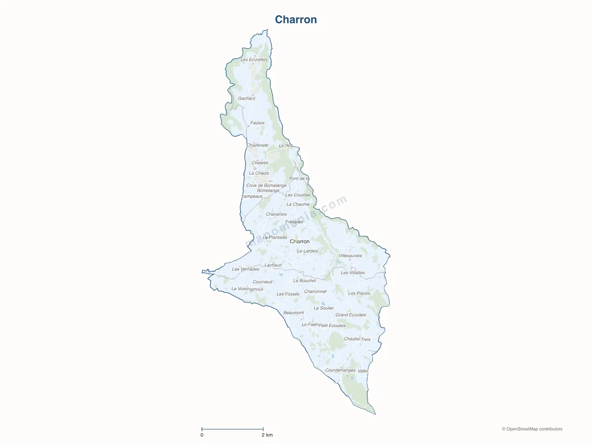 Carte de Charron à personnaliser