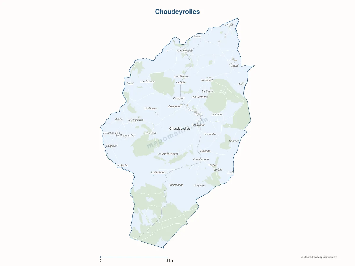 Carte de Chaudeyrolles à personnaliser