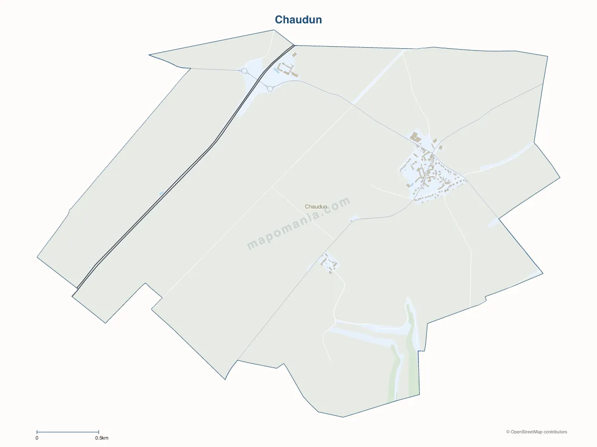 Carte de Chaudun à personnaliser