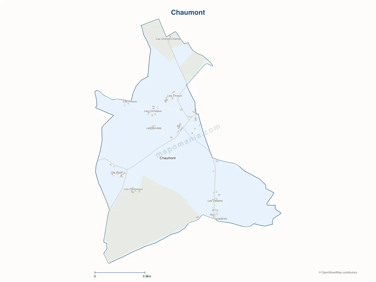 Carte de Chaumont à personnaliser