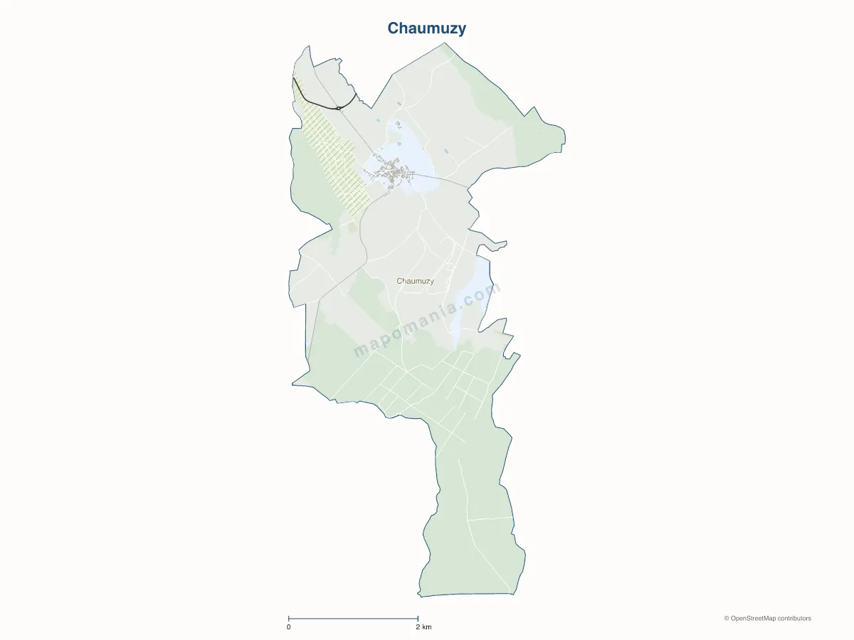 Carte de Chaumuzy à personnaliser