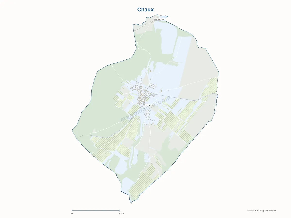 Carte de Chaux à personnaliser