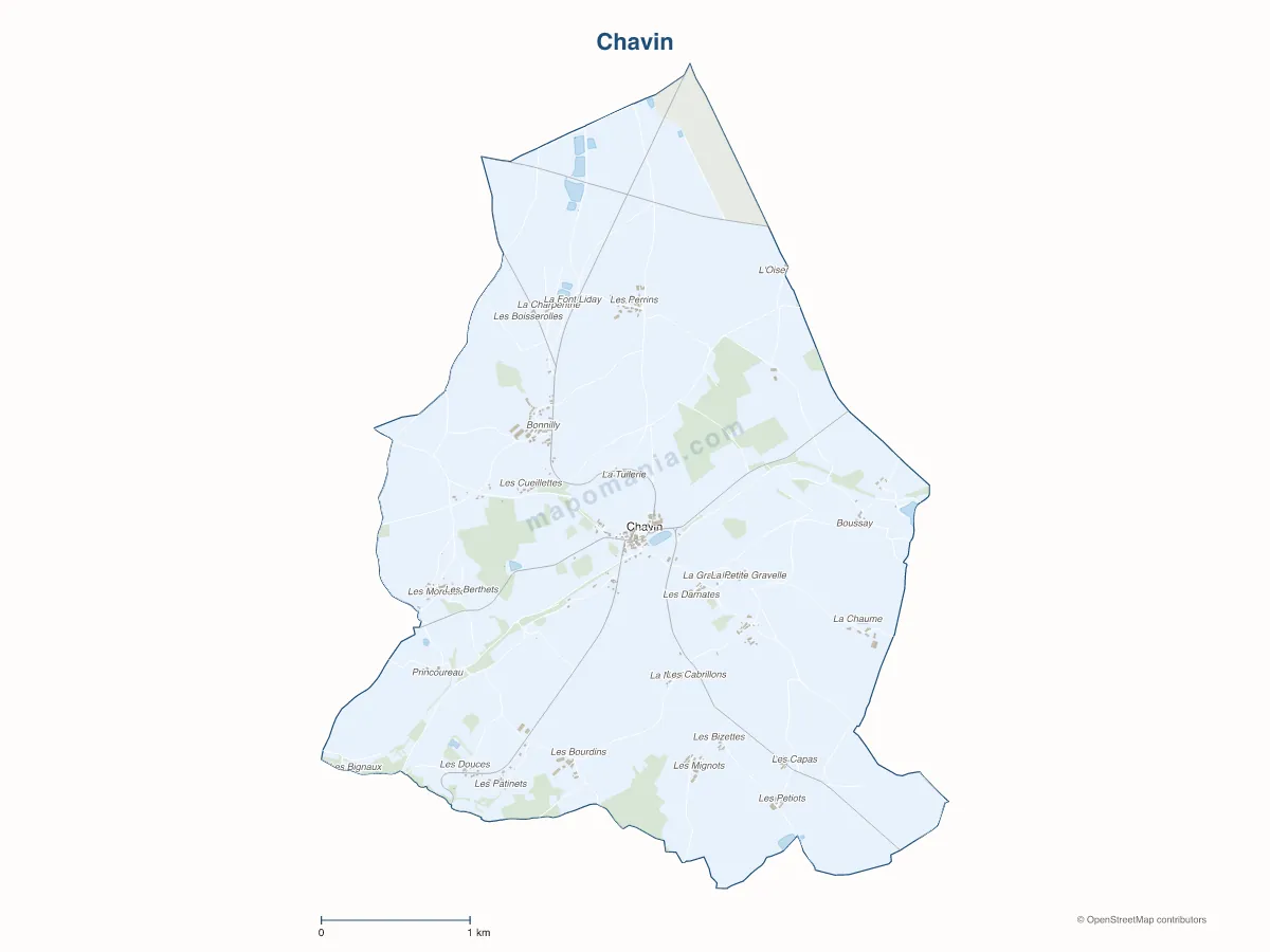 Carte de Chavin à personnaliser