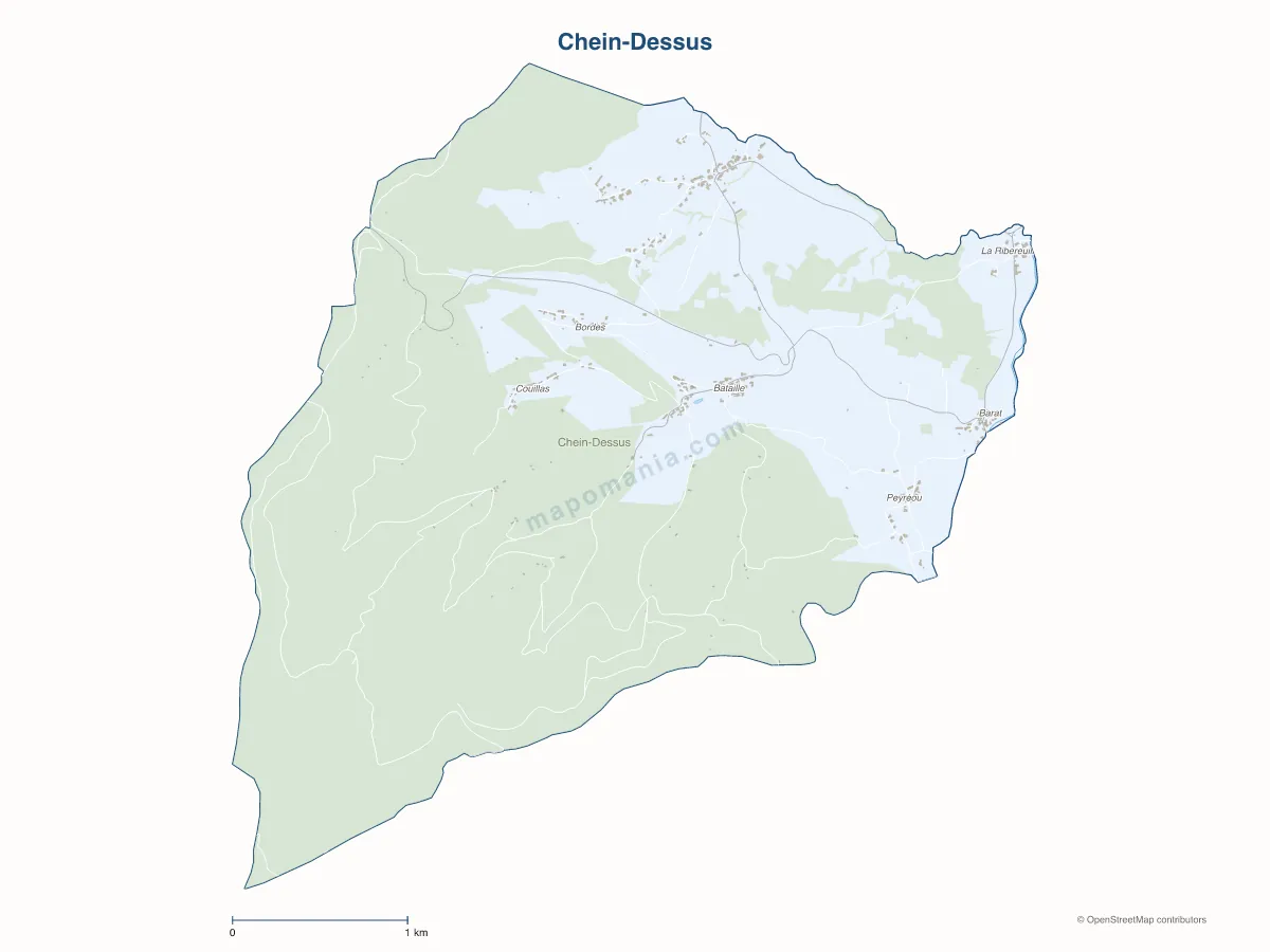 Carte de Chein-Dessus à personnaliser