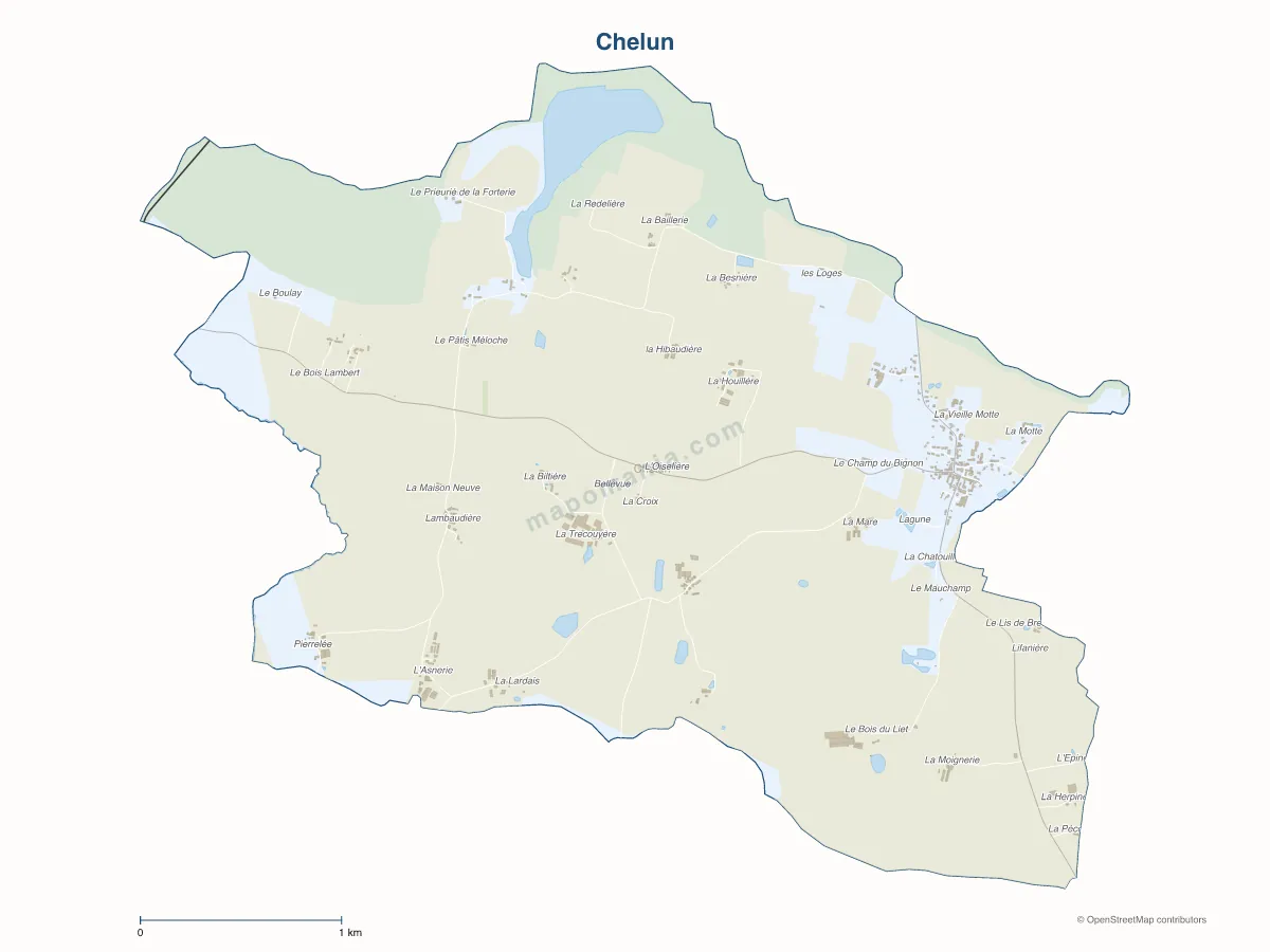 Carte de Chelun à personnaliser