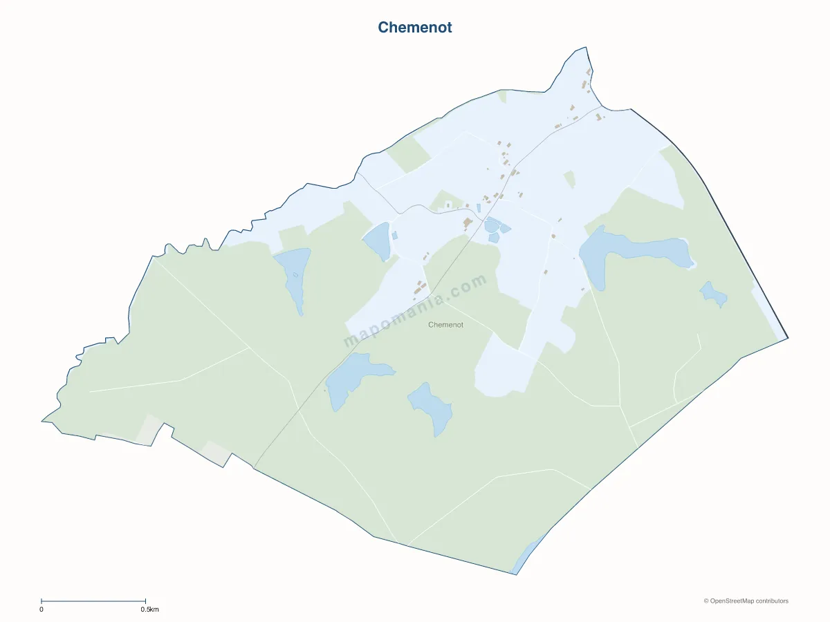Carte de Chemenot à personnaliser