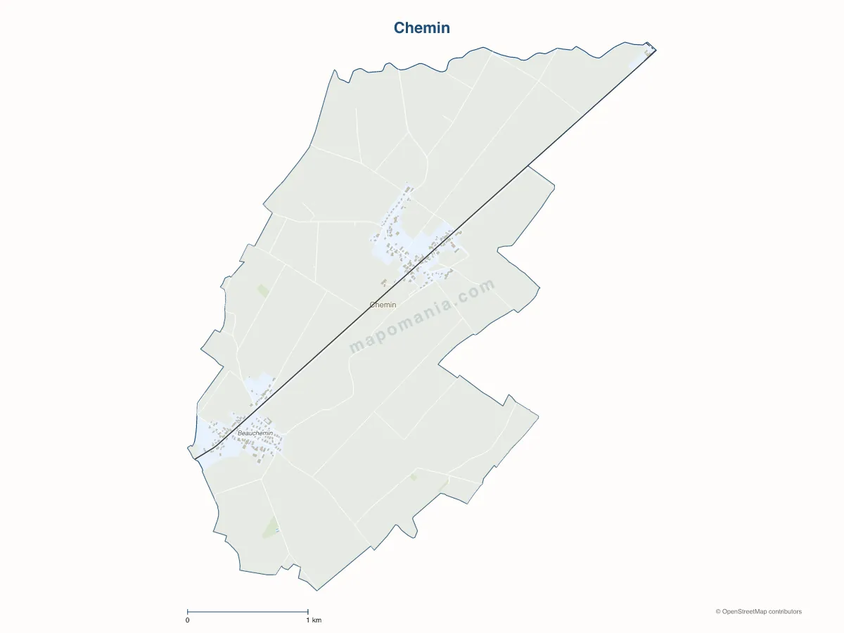 Carte de Chemin à personnaliser