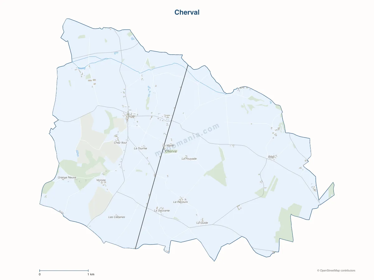 Carte de Cherval à personnaliser