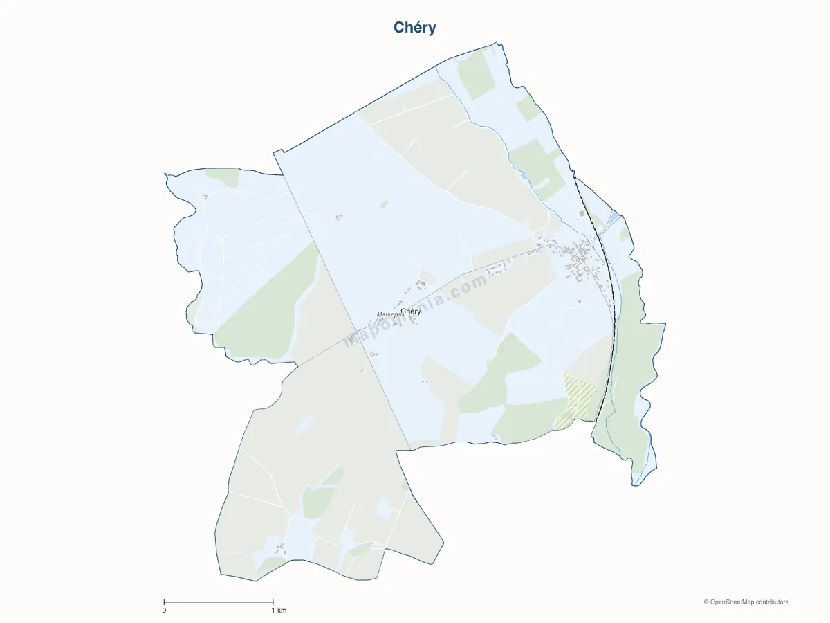 Carte de Chéry à personnaliser