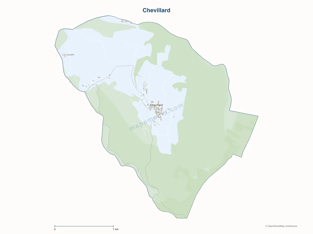 Carte de Chevillard à personnaliser