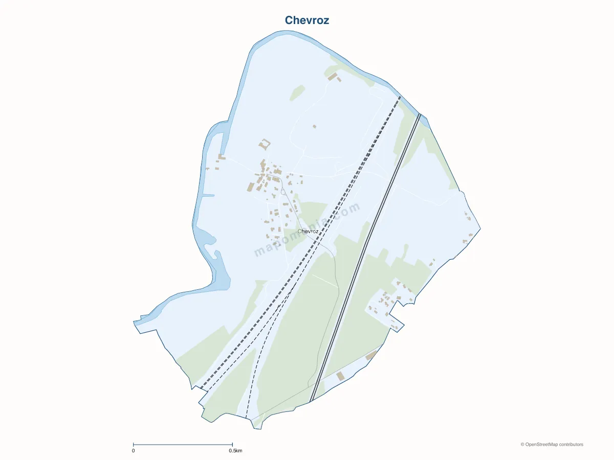 Carte de Chevroz à personnaliser