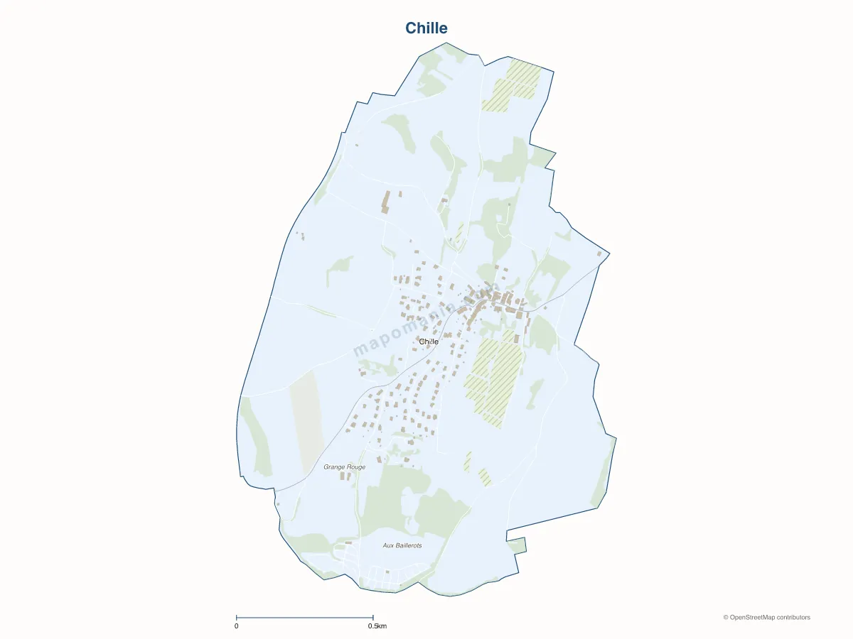 Carte de Chille à personnaliser