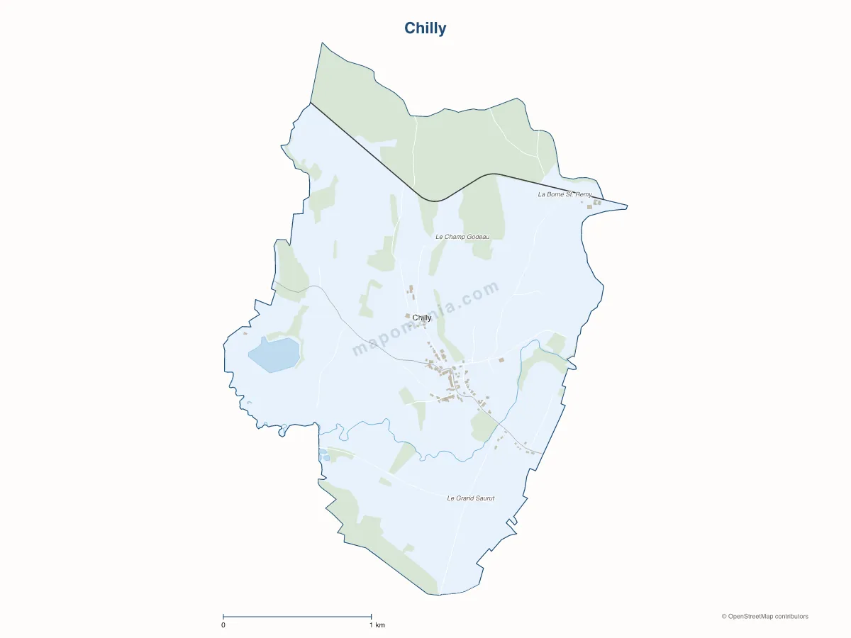 Carte de Chilly à personnaliser
