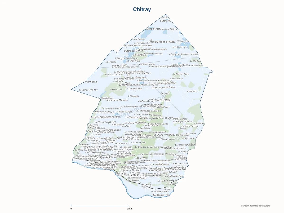 Carte de Chitray à personnaliser
