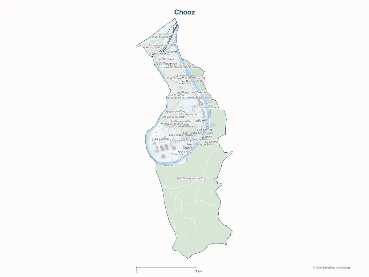 Carte de Chooz à personnaliser