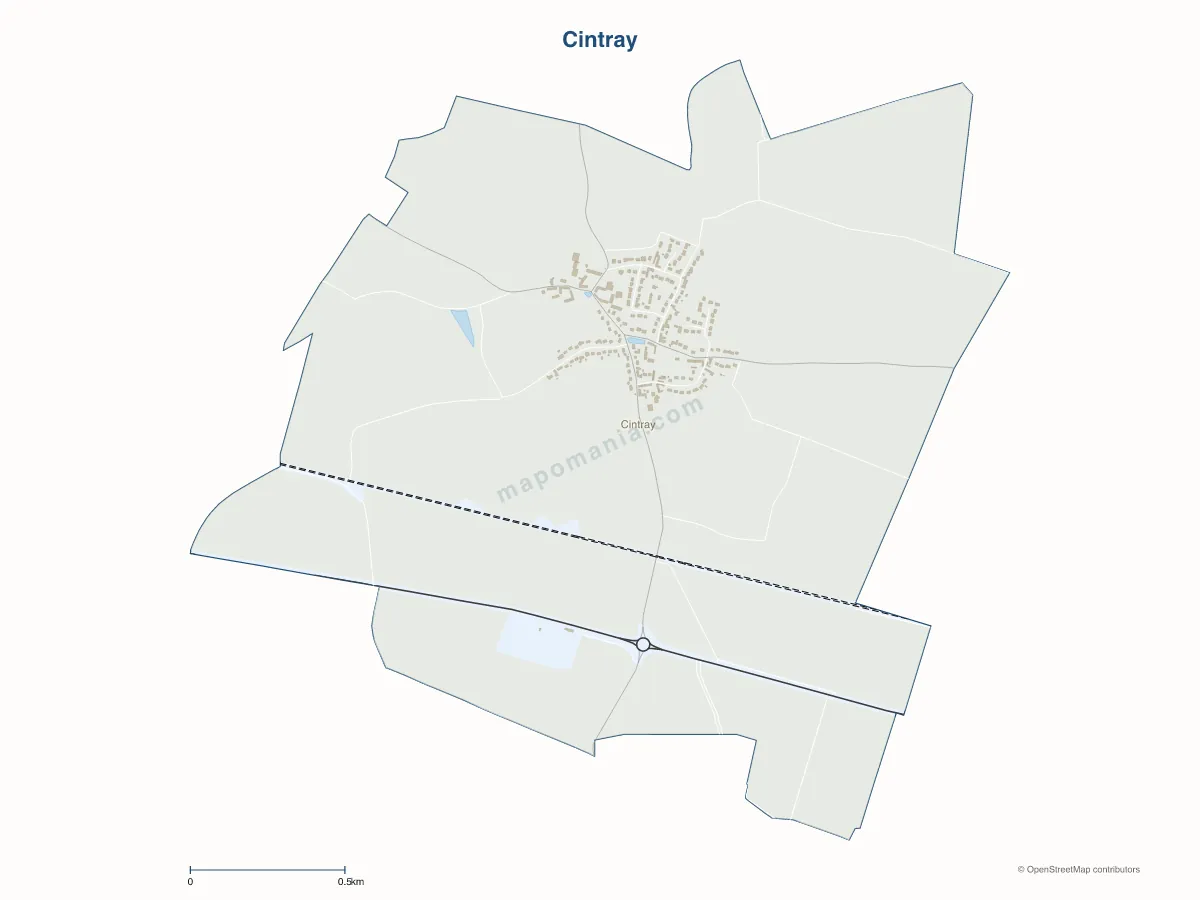 Carte de Cintray à personnaliser