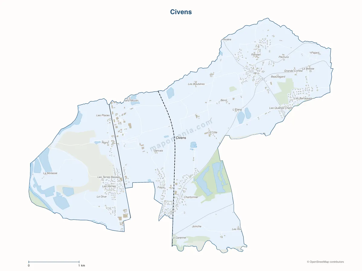 Carte de Civens à personnaliser