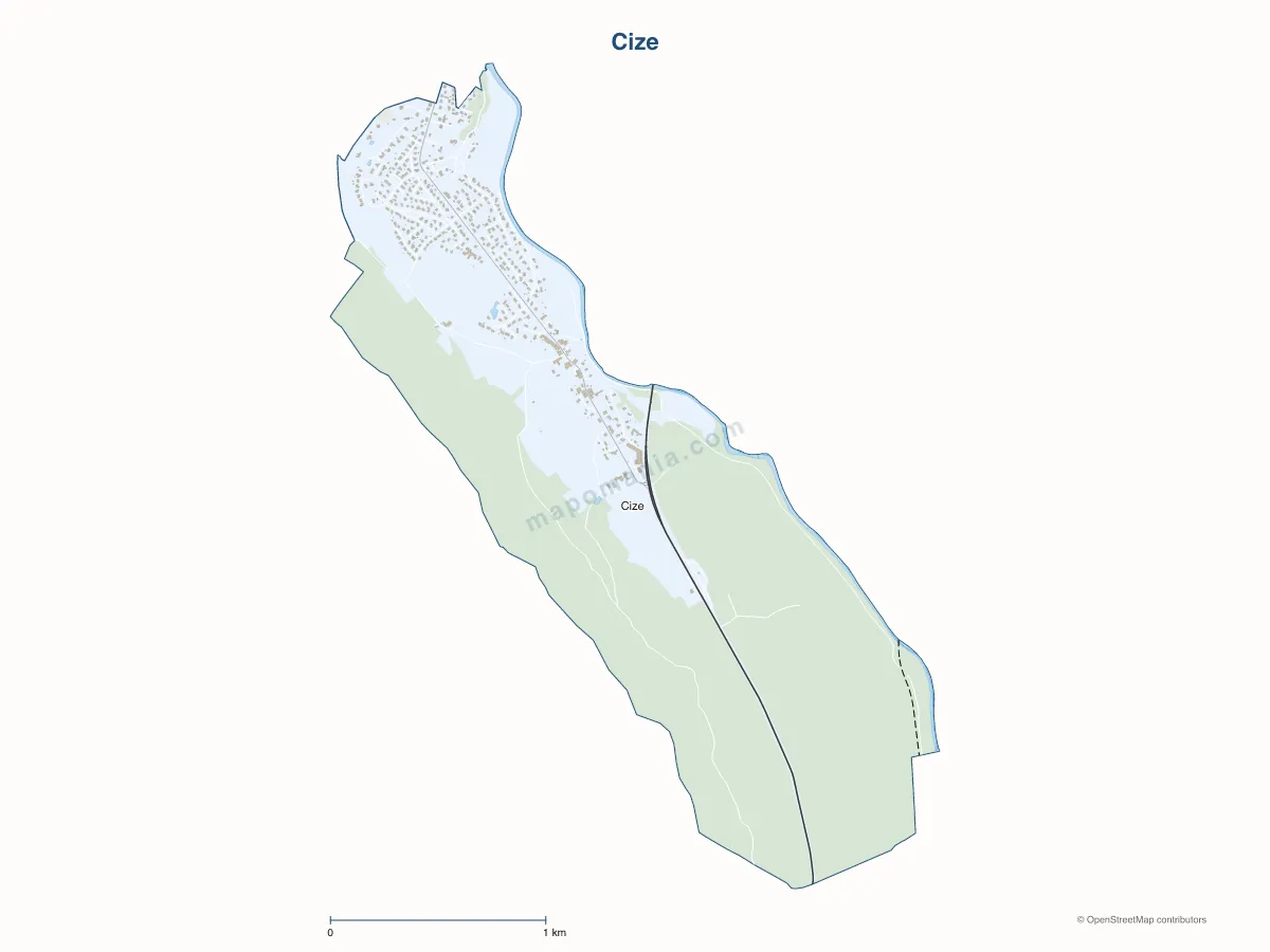 Carte de Cize à personnaliser