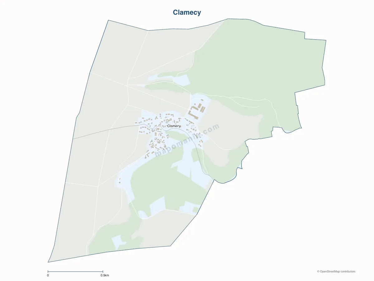 Carte de Clamecy à personnaliser