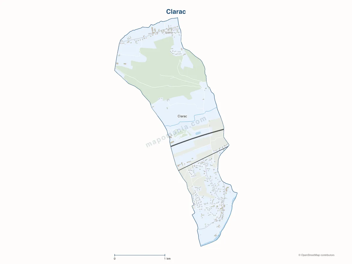 Carte de Clarac à personnaliser