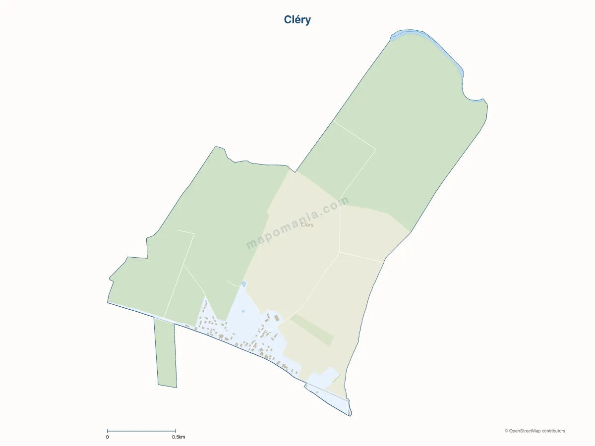 Carte de Cléry à personnaliser