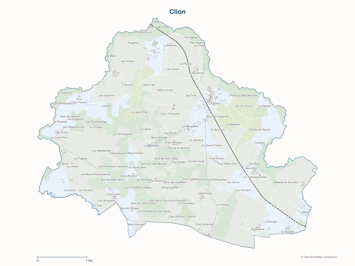 Carte de Clion à personnaliser