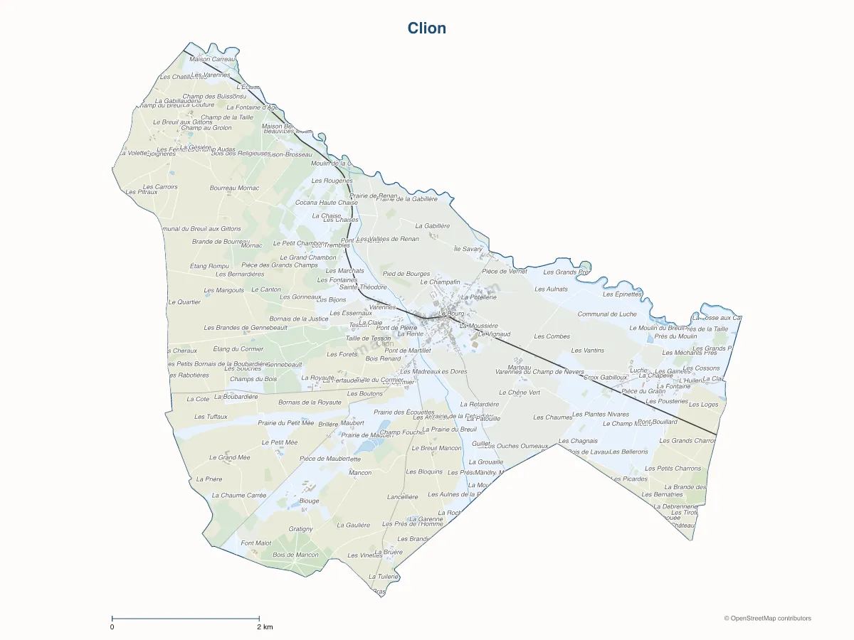 Carte de Clion à personnaliser