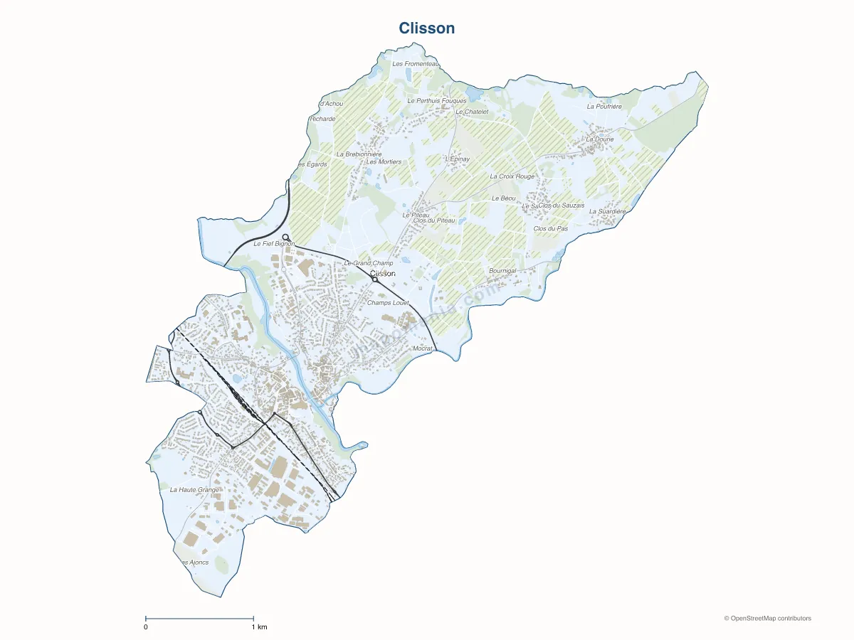 Carte de Clisson à personnaliser