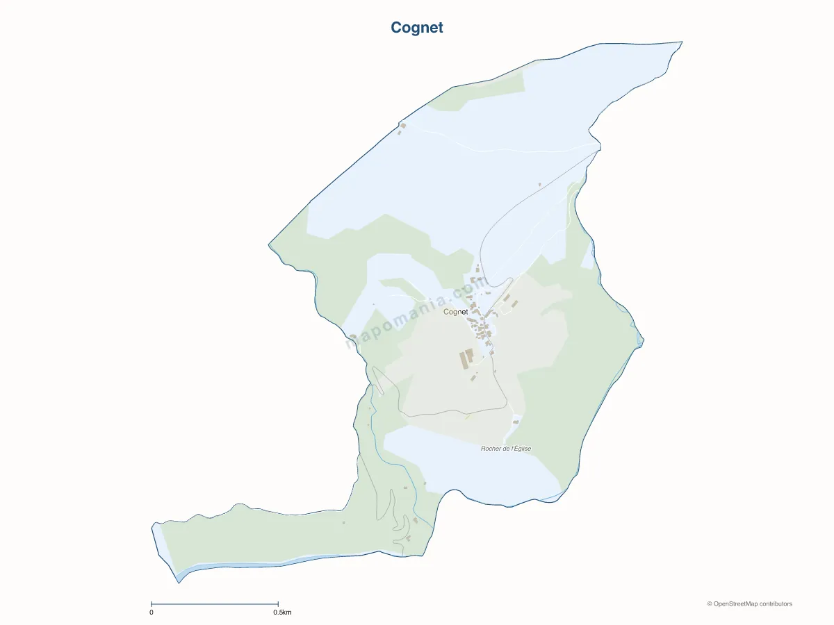 Carte de Cognet à personnaliser