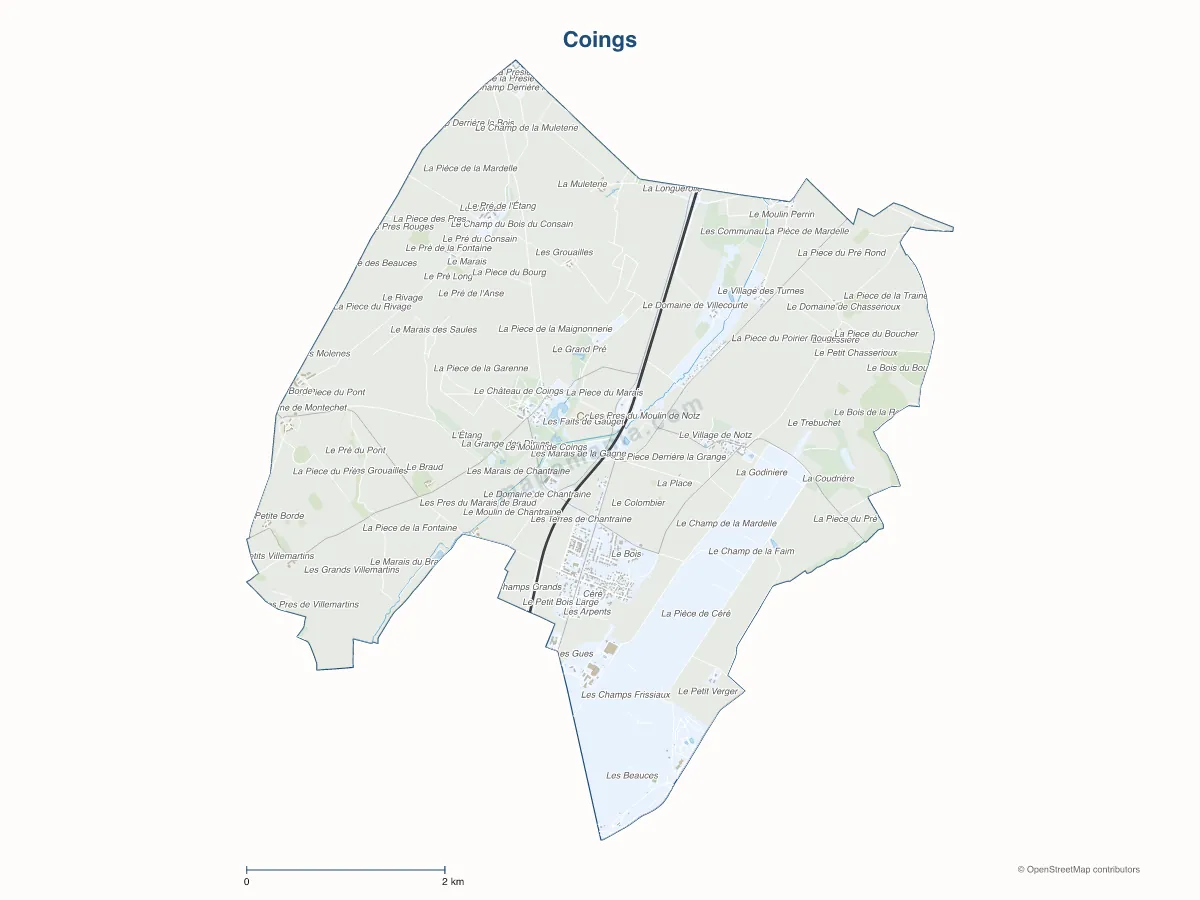 Carte de Coings à personnaliser