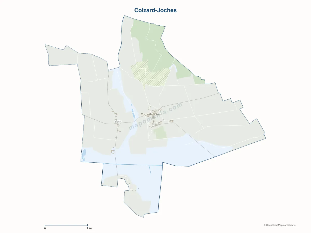 Carte de Coizard-Joches à personnaliser