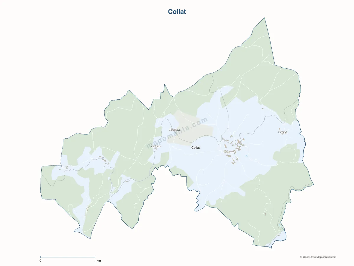 Carte de Collat à personnaliser